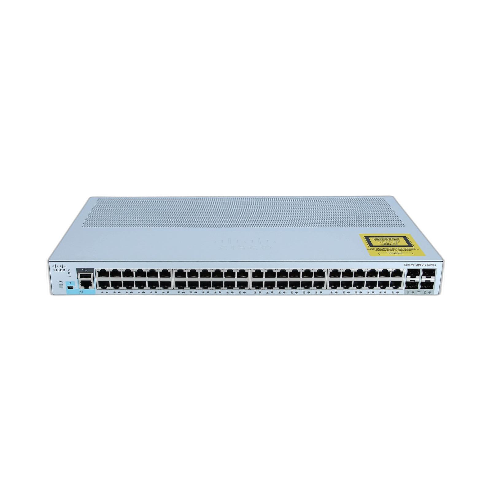 Cisco WS-C2960L-48TS-LL Cisco WS-C2960L-48TS-LL Catalyst 2960L Series 48 GigE Port, 4 x 1G SFP, LAN Lite