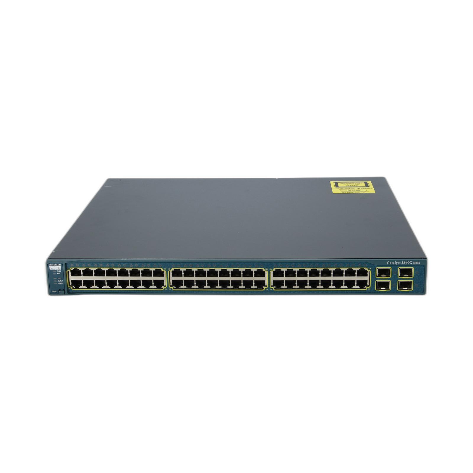 Cisco WS-C3560G-48TS-S Catalyst 3560 48 10/100/1000T + 4 SFP Standard Image