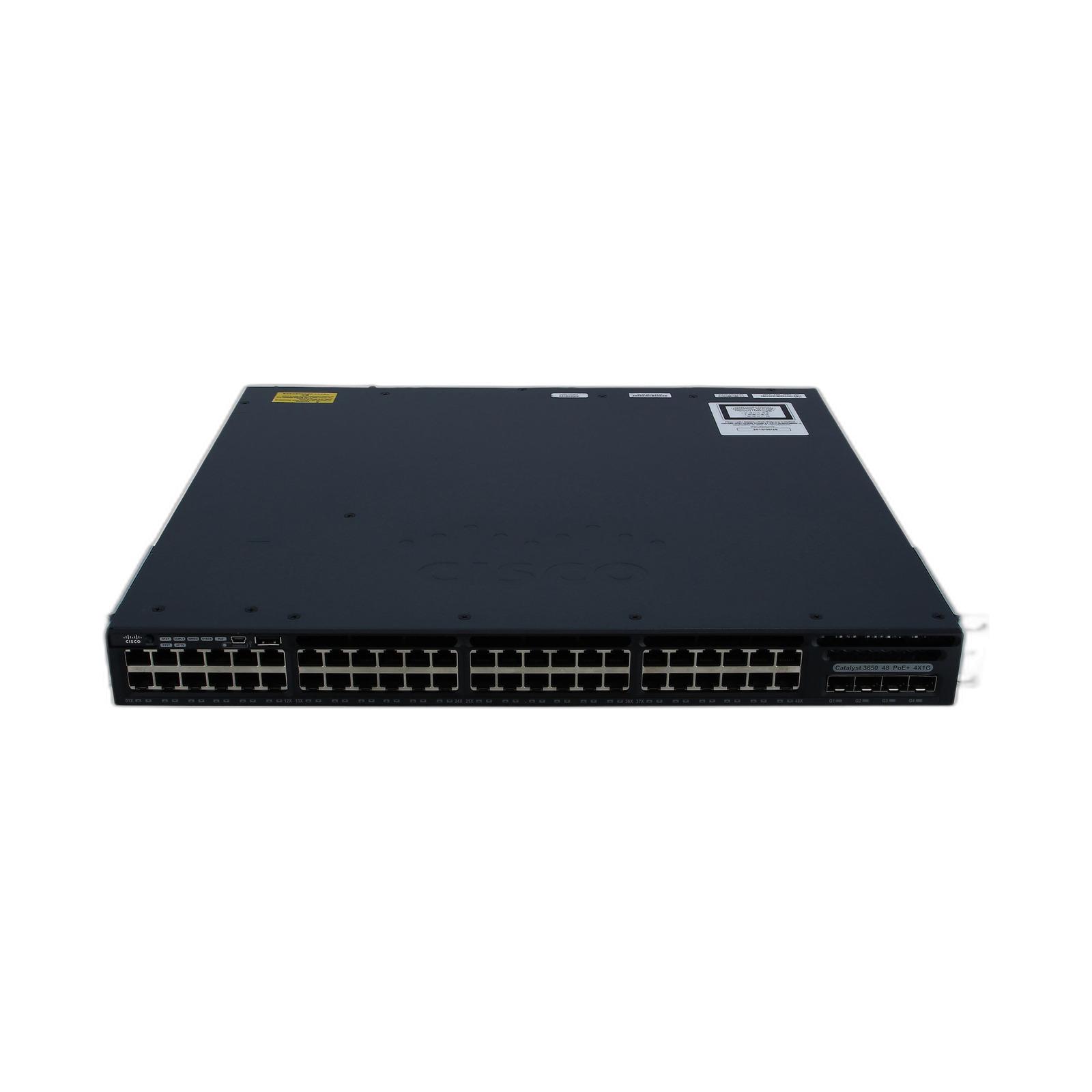 Cisco WS-C3650-48PS-E Cisco Catalyst 3650 48 Port PoE 4x1G Uplink IP Services
