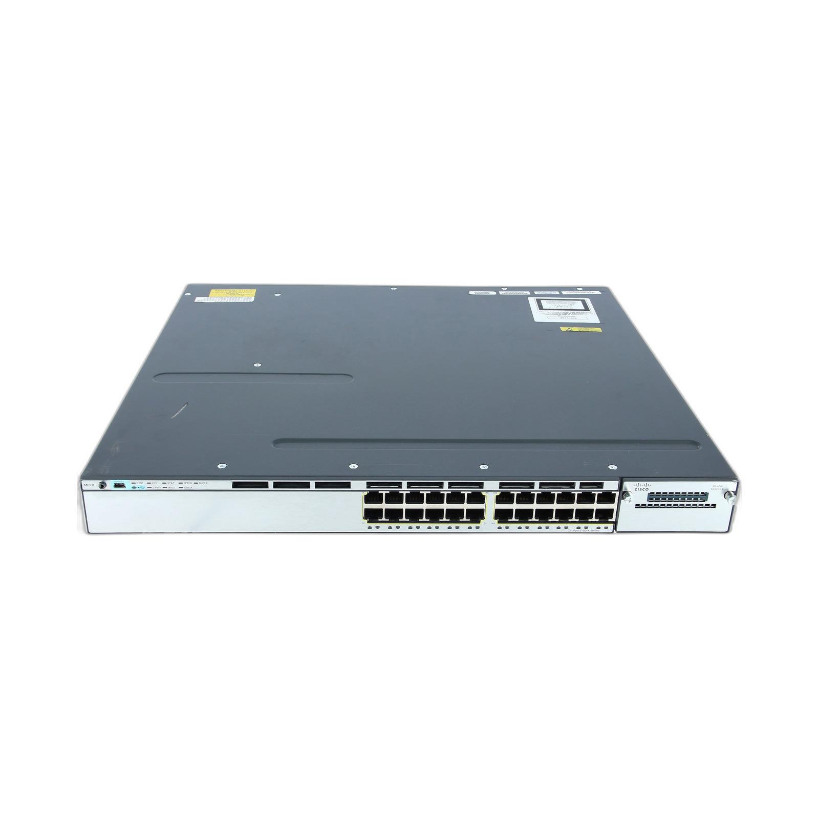 Cisco WS-C3750X-24T-S Catalyst 3750X 24 Port Data IP Base