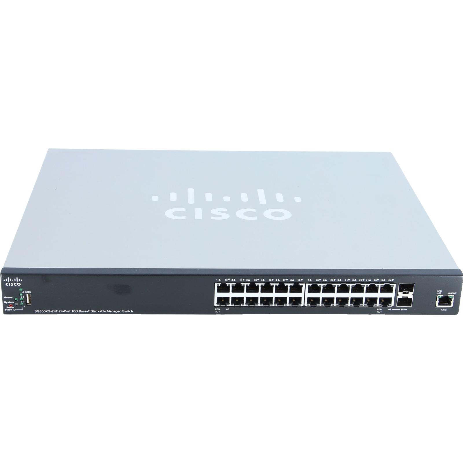 SG350XG-24T-K9 SG350XG-24T 24 Port 10GBASE-T STK Switch